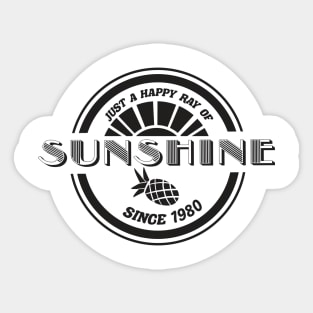 vintage im a ray of sunshine vintage aesthetic Sticker